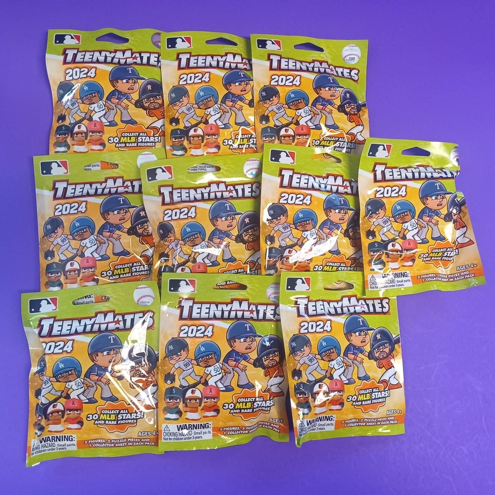 NEW LOT of 10 2024 Series 11 MLB Baseball TeenyMates Blind Packs Factory Sealed